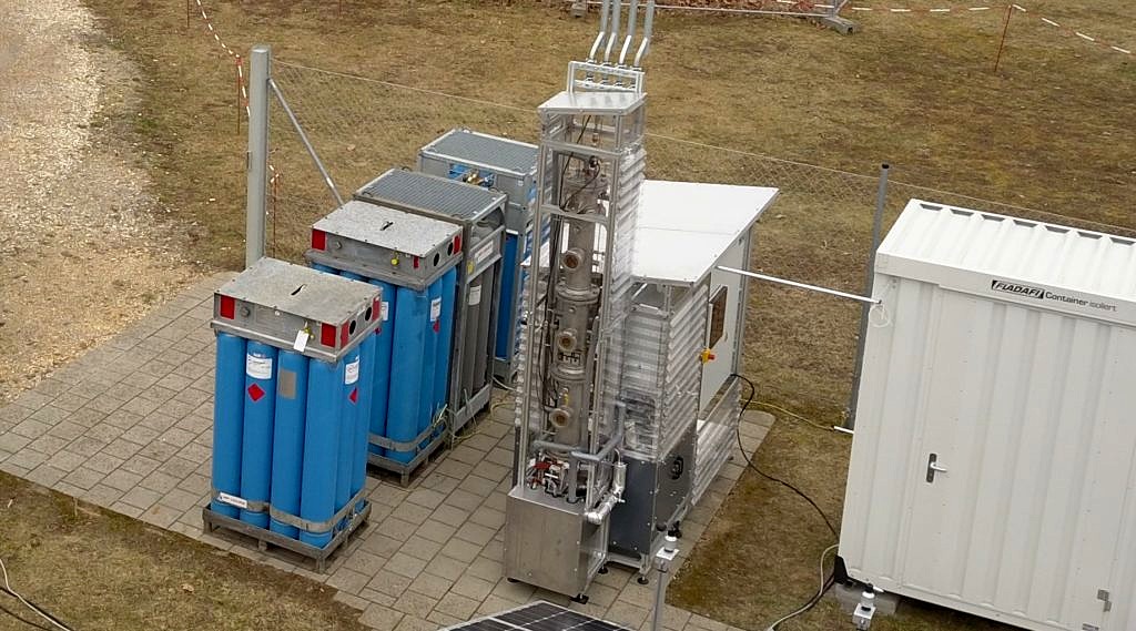 RBIT Rieselbettreaktor zur Biologischen Methanisierung in Regensburg