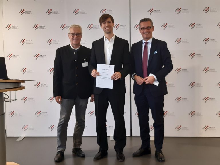 Verleihung des EnCN-Energiepreises an Simon Markthaler