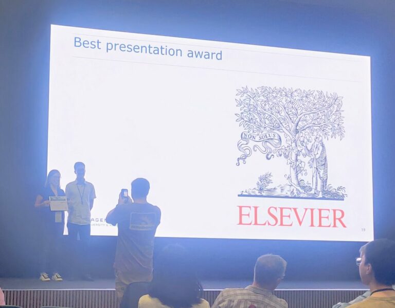 Frau Torrigino erhält im Rahmen des 6th European Meeting of the International Society for Microbial Electrochemistry and Technology (EU-ISMET) den 2nd Best Presentation Award