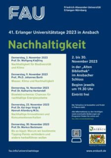 Plakat 41. Erlanger Universitaetstage in Ansbach 2023